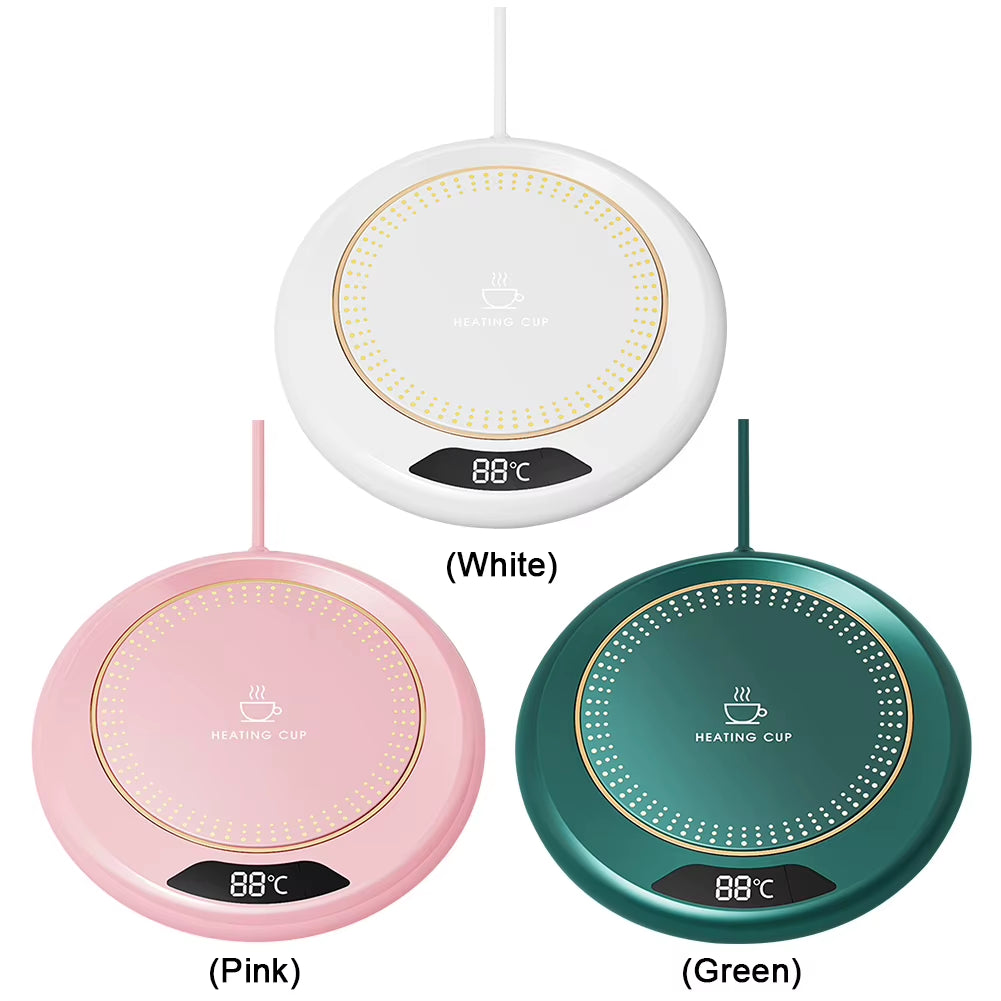 Coffee Mug Warmer 3 Temperature Setting Electric Coffee Warmer Heating Plate Portable Cup Warmer for Travel Office Desk Home Use